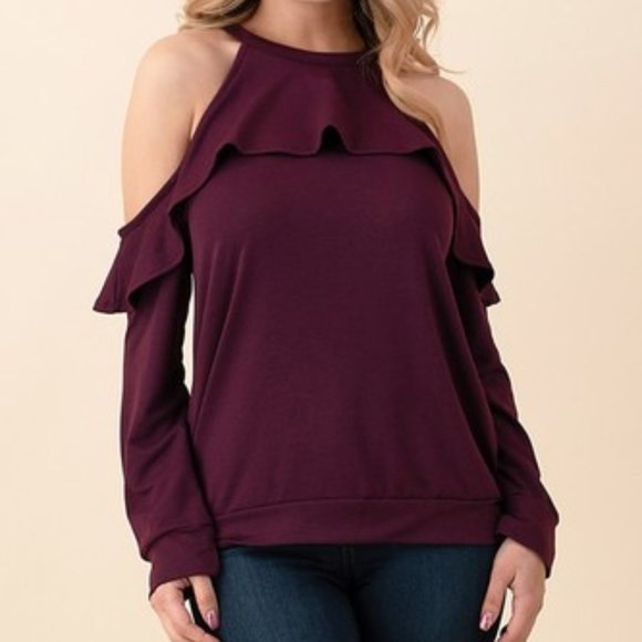 hippie chic Tops - ☆☆SOLD☆☆ Hippie Chic Isabela Cold Shoulder Top